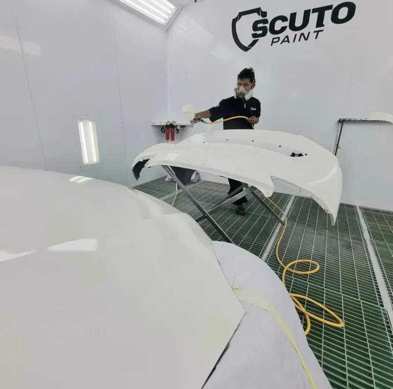 cat ulang mobil di scuto paint