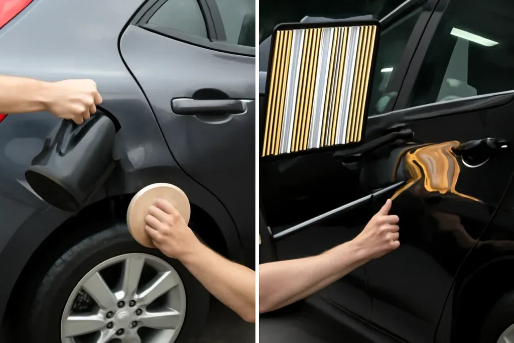 mengatasi bodi mobil penyok