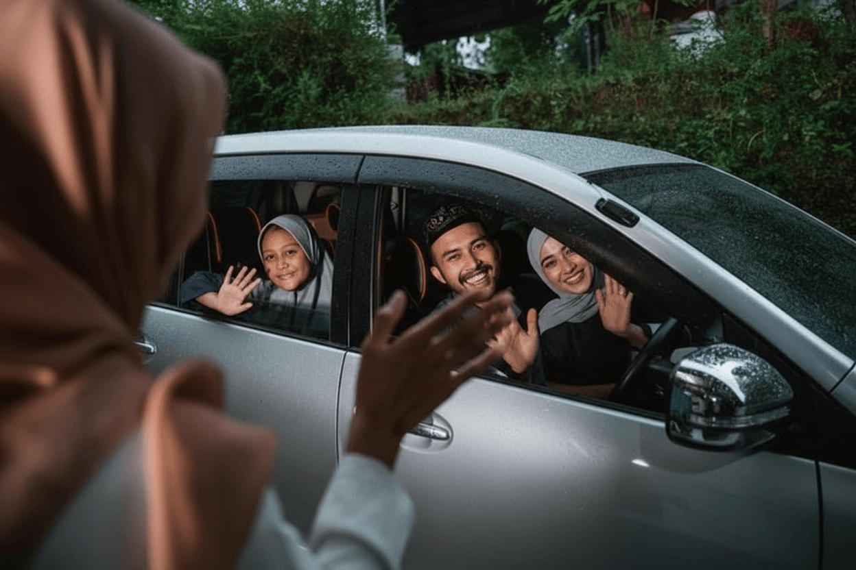 perjalanan dengan keluarga 